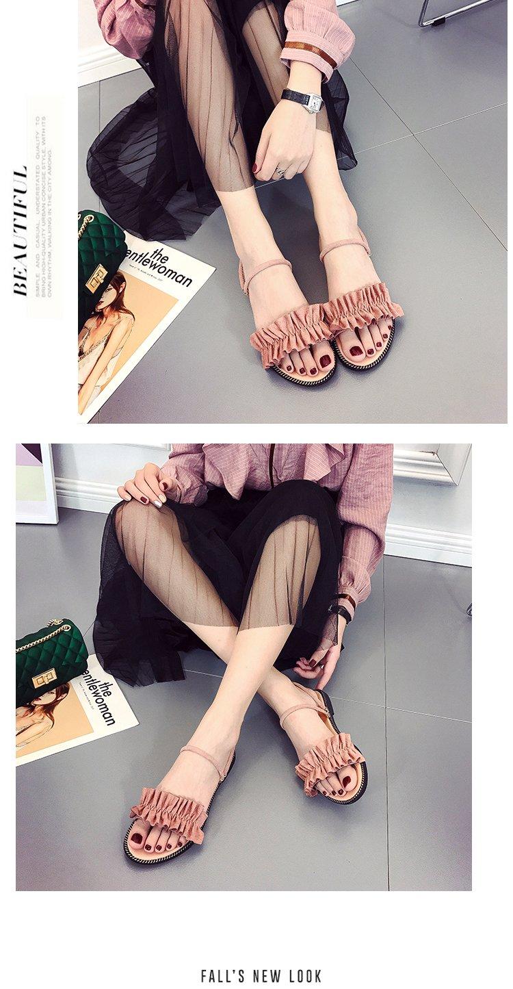 Summer Fashion Two Open Toe Sandals Flat Shoes for Women