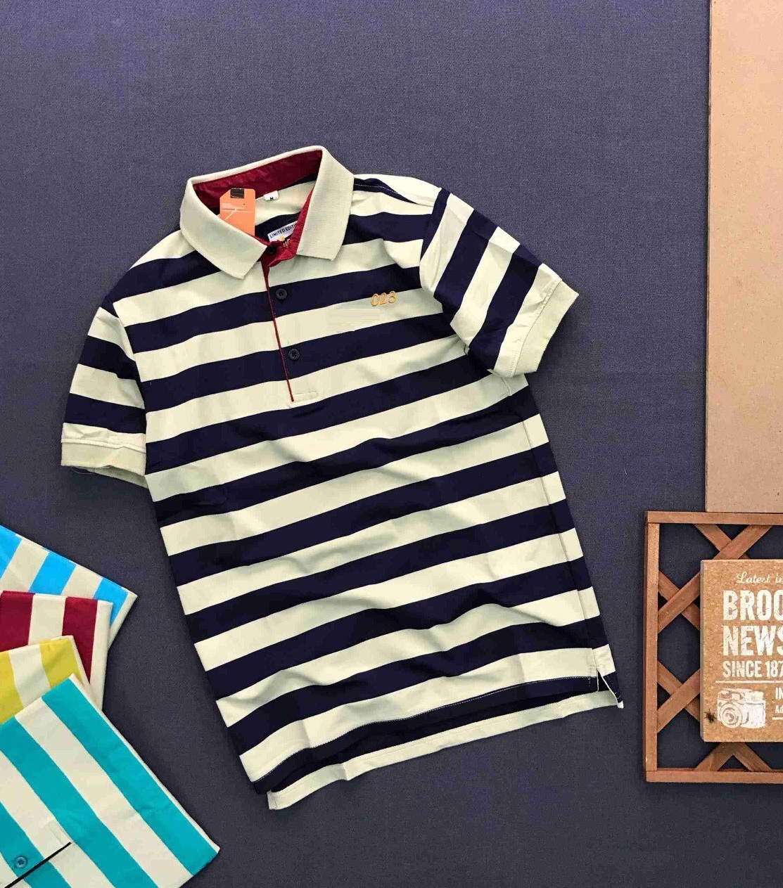 ÁO THUN NAM COTTON PHỐI SỌC THẤM HÚT MỒ HÔI CỰC TỐT