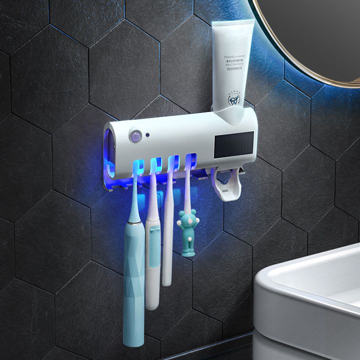 Dụng cụ đựng kem đánh răng và tiệt trùng bản chải