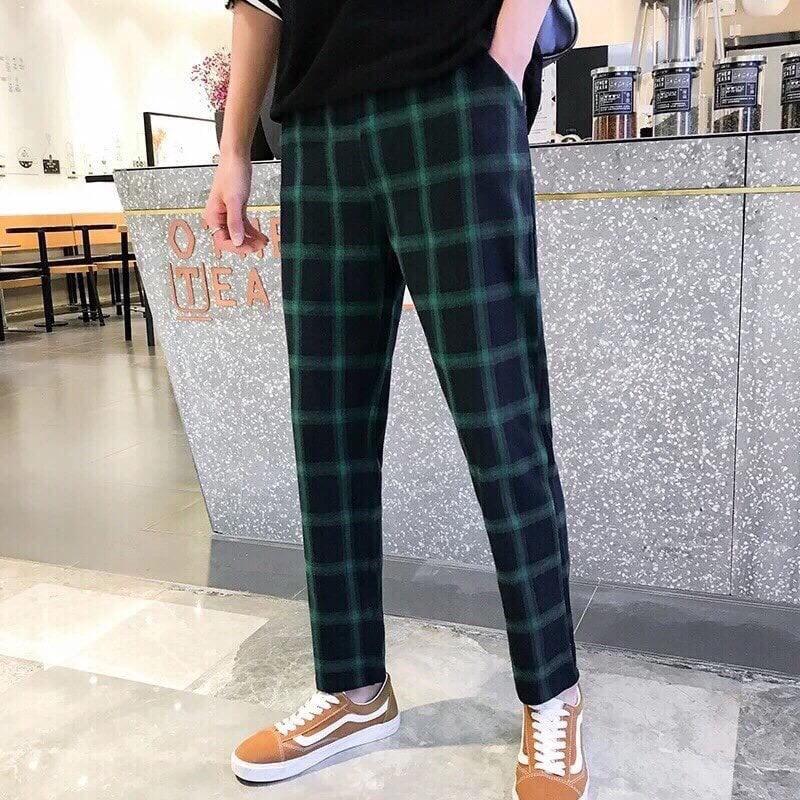 Quần baggy caro unisex Caro Suông ullzang KUN