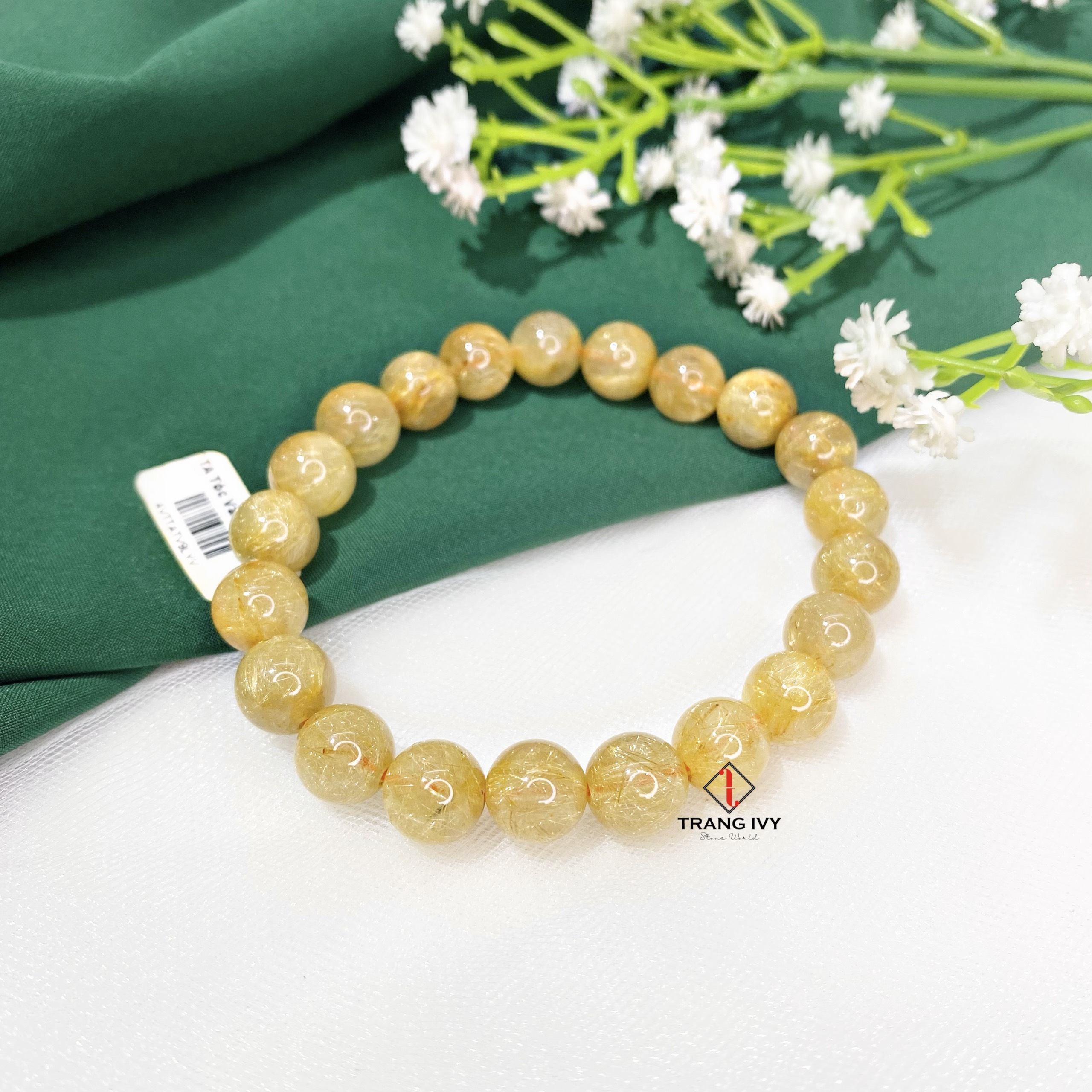 Vòng Tay Thạch Anh Tóc Vàng Tơ