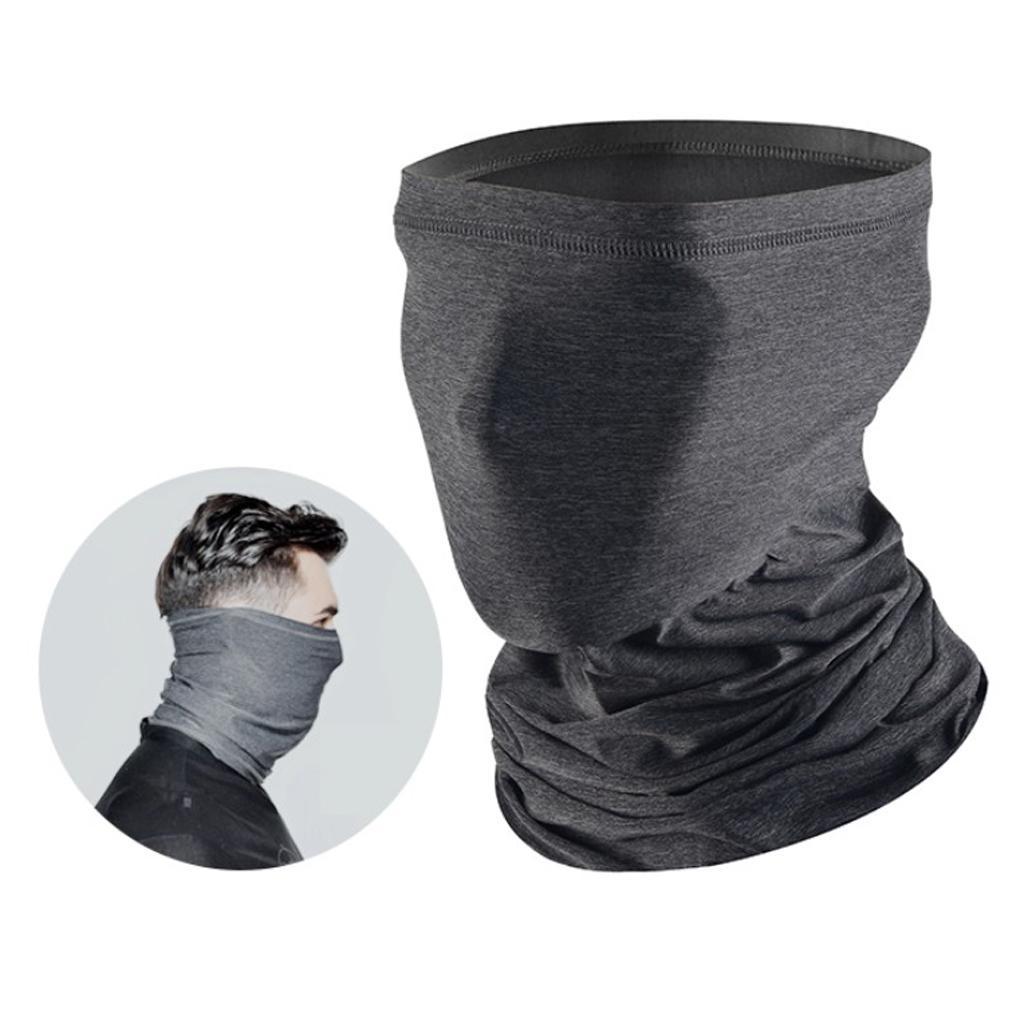 2x Silk Like Cycling Face Guard Balaclava Soft Scarf Biking Neck Warmer Headwear