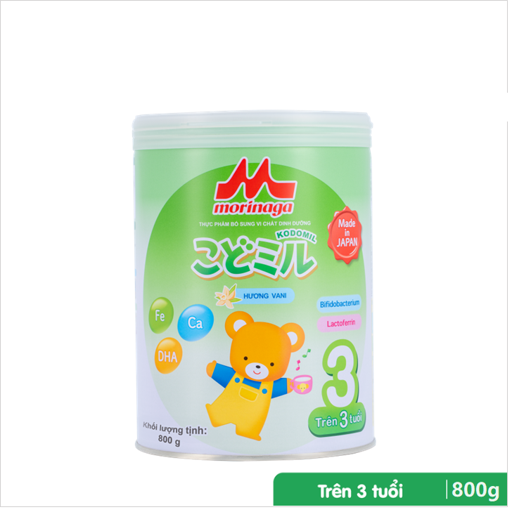 Sữa Morinaga Số 3 Hương Vani - Kodomil dành cho bé trên 36 tháng tuổi
