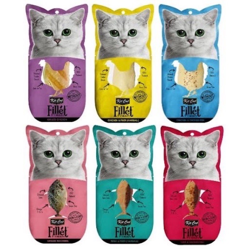 Thịt Gà Phi Lê Cho Mèo - Thịt Tươi Kitcat Fresh Fillet Cho Mèo Gói 30g