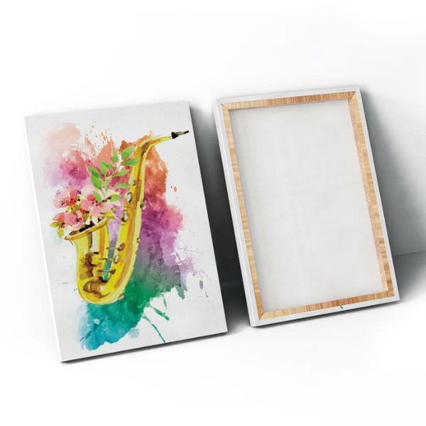 Bộ 3 Tranh Canvas Viền Composite Treo Tường Quán Cà Phê Đẹp "I Love Music" W171