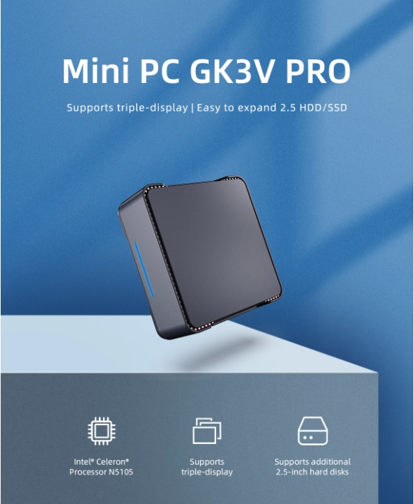 Máy tính mini PC BOX Mini Dual HDMI CPU J4125 Ram8G + 128Gb (tích hợp win 11Pro)