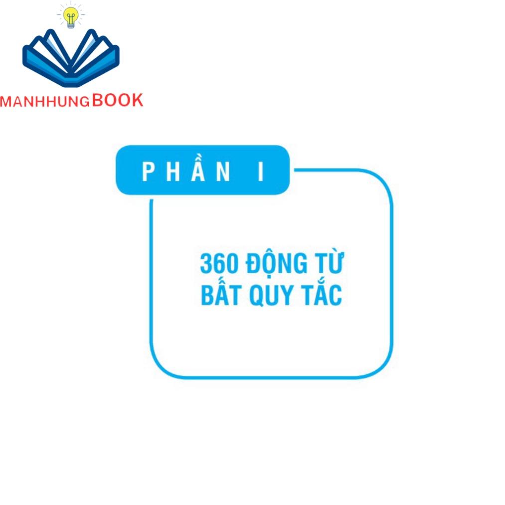 Sách - 360 động từ bất quy tắc và cách dùng thì tiếng Anh (màu)