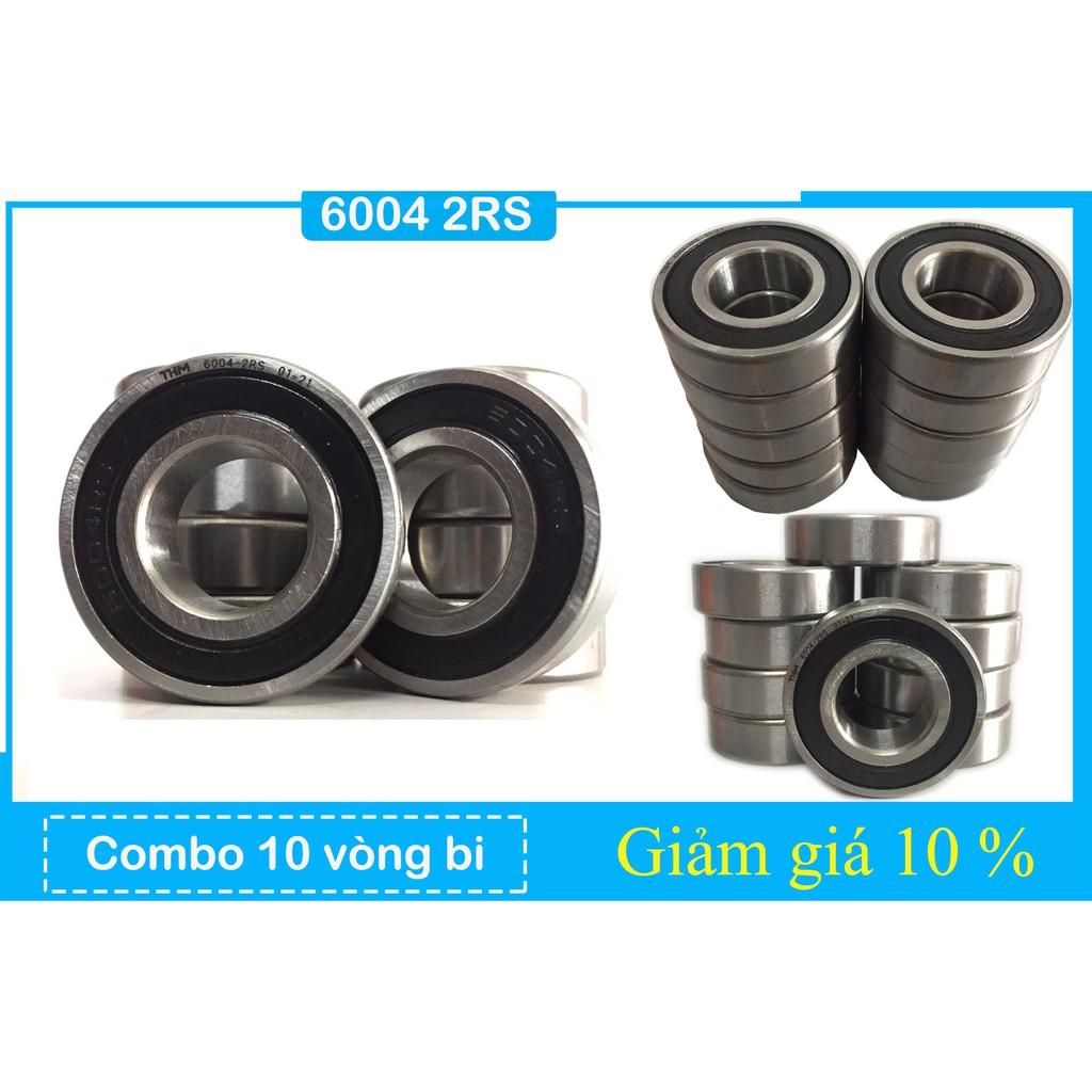 Vong bi bạc đạn 6004 2rs cho xe rùa, xe đẩy hàng