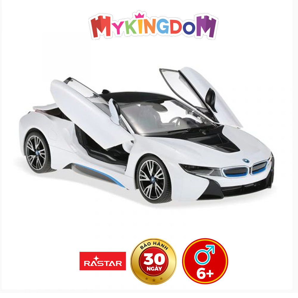 Đồ Chơi Điều Khiển RASTAR Xe Bmw I8 Mở Cửa Bằng Điều Khiển Trắng R71000