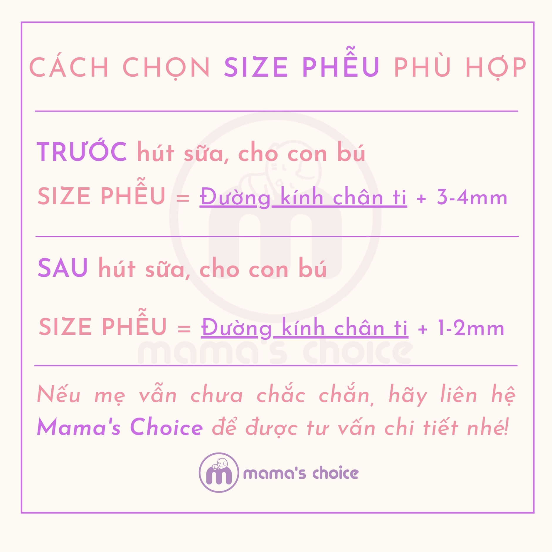 Thước Đo Ti Mama’s Choice, Xác Định Đường Kính Núm Ti Mẹ, Giúp Mẹ Chọn Được Size Phễu Phù Hợp Khi Hút Sữa