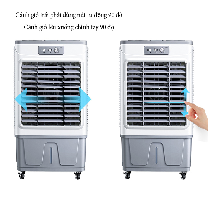 quạt điều hòa hơi nước mẫu siêu to 60L tặng Gel đá khô cao cấp D0650