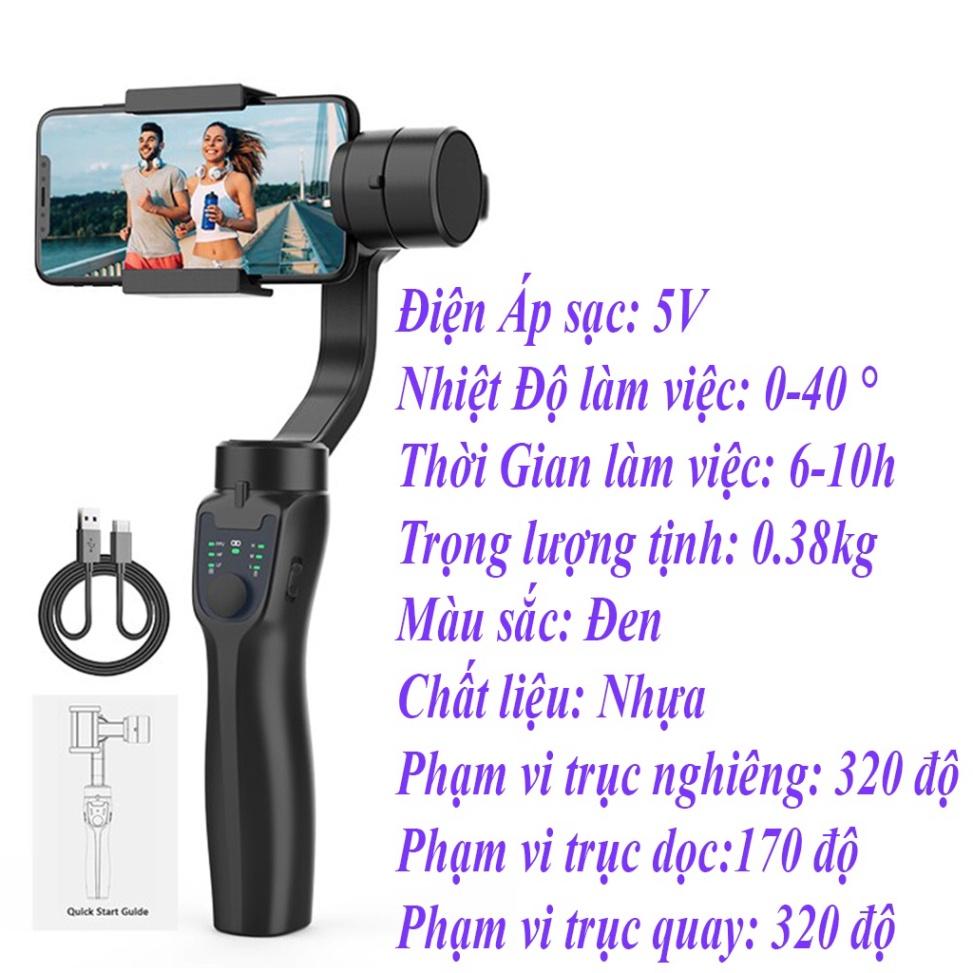 Gimbal F8 3 AXIS cao cấp - chống rung siêu cấp - hỗ trợ các dòng điện thoại smart phone, Tay cầm gymbal chống rung