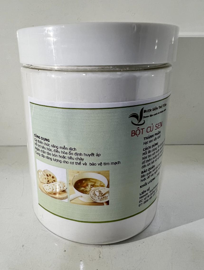 Tinh Bột Củ Sen 100% Nguyên Chất - Cung cấp đầy đủ dưỡng chất cho cơ thể ( Hủ 200gr)