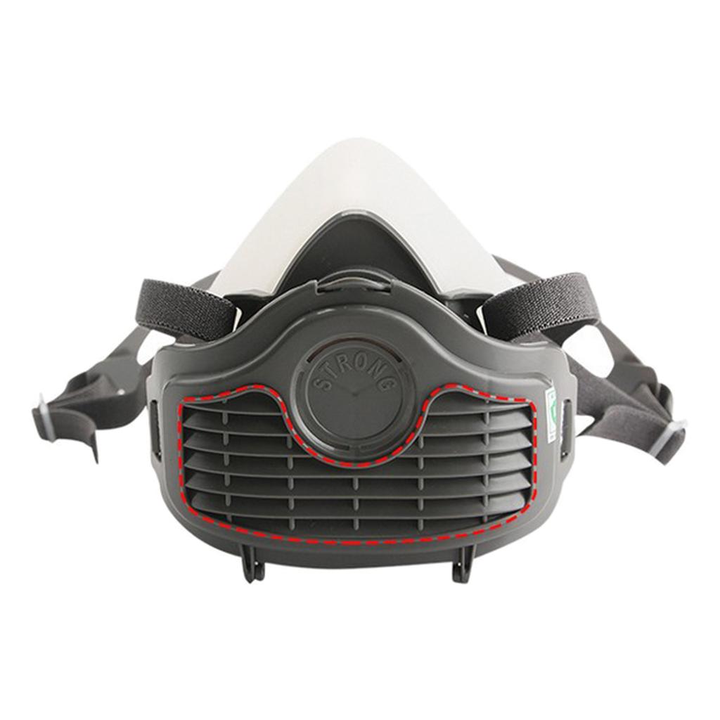 Silica Gel Half Face Dust Mask Breathing Dust-proof Anti-fog Mask