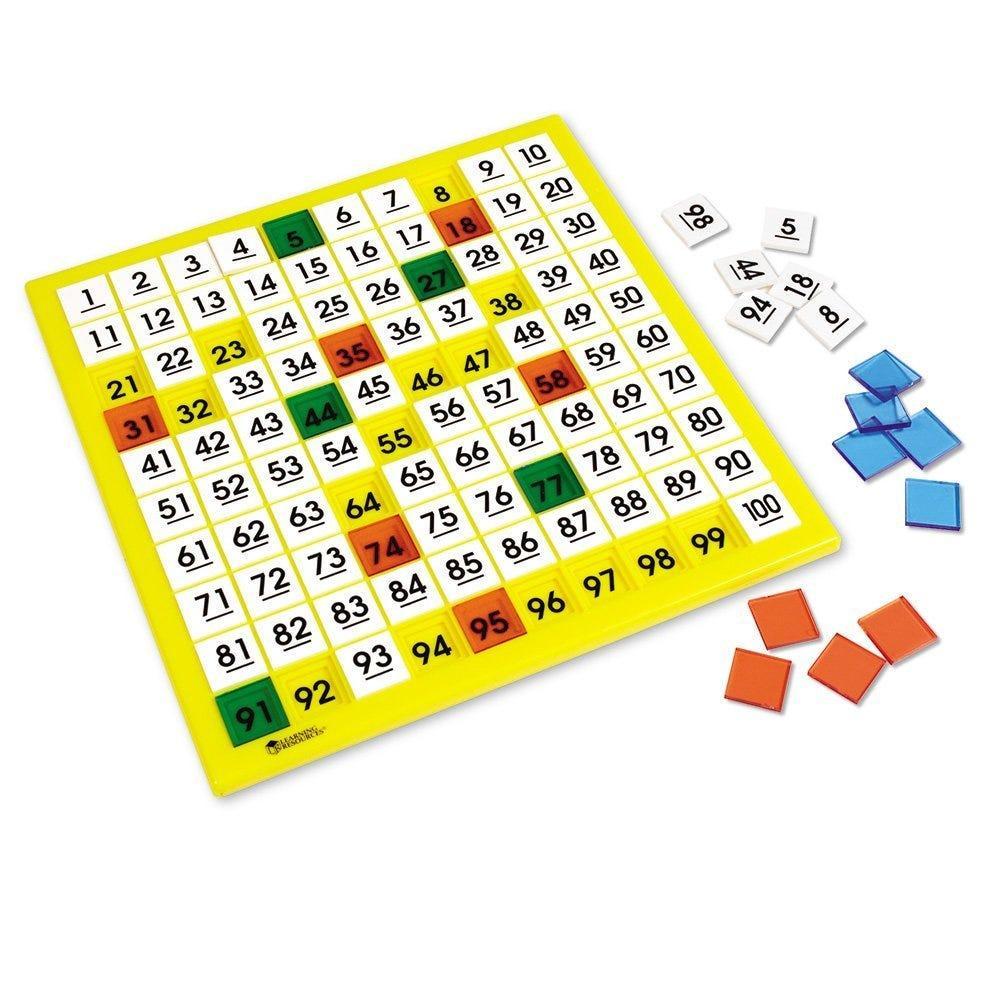 Learning Resources Bảng nhựa số đếm 100 - 100 Number Board