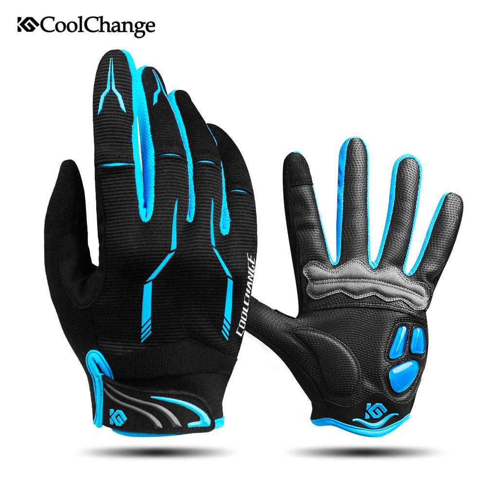 CoolChange Mùa Đông Găng Tay Xe Đạp Cảm Ứng Màn Hình GEL Đi Xe MTB Xe Đạp Găng Tay Thể Thao Full Ngón Xe Máy Xe Đạp Găng Tay Nam Nữ