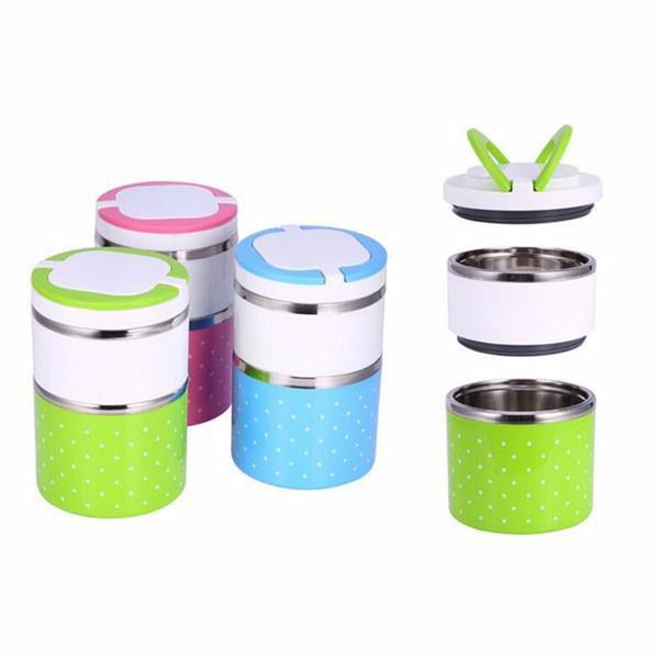 Hộp Đựng Cơm Giữ Nhiệt Lõi Inox 2 Tầng Omeo Sale Sốc