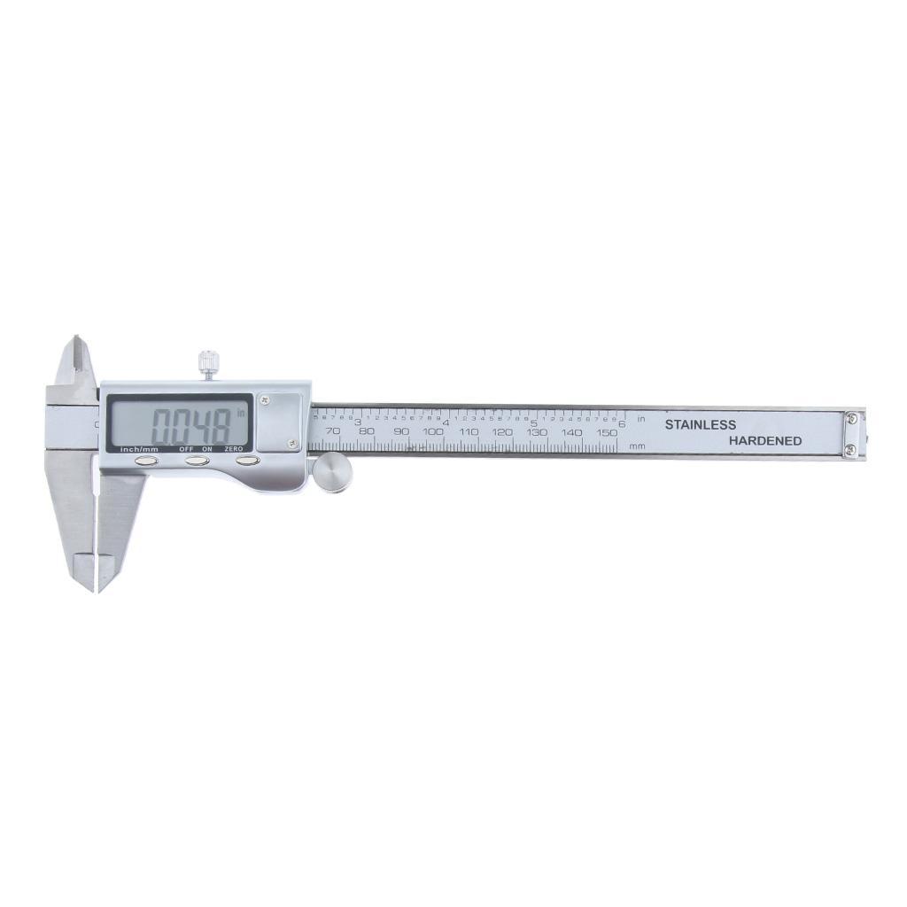 LCD Electronic Digital Vernier Caliper Gauge Micrometer Inch/Metric 0-150mm/0-6''