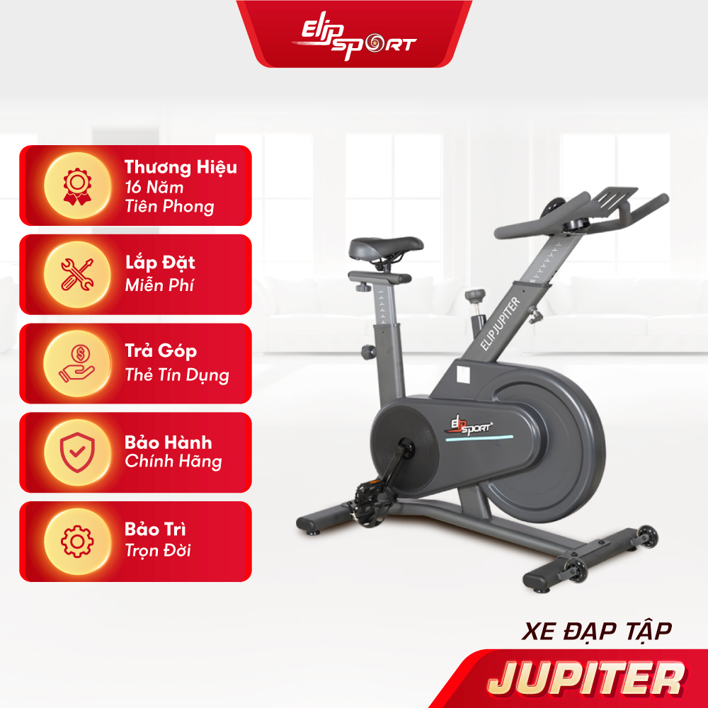 Xe Đạp Tập Thể Dục ELIP JUPITER giá tốt, kháng lực từ, bảo hành chính hãng