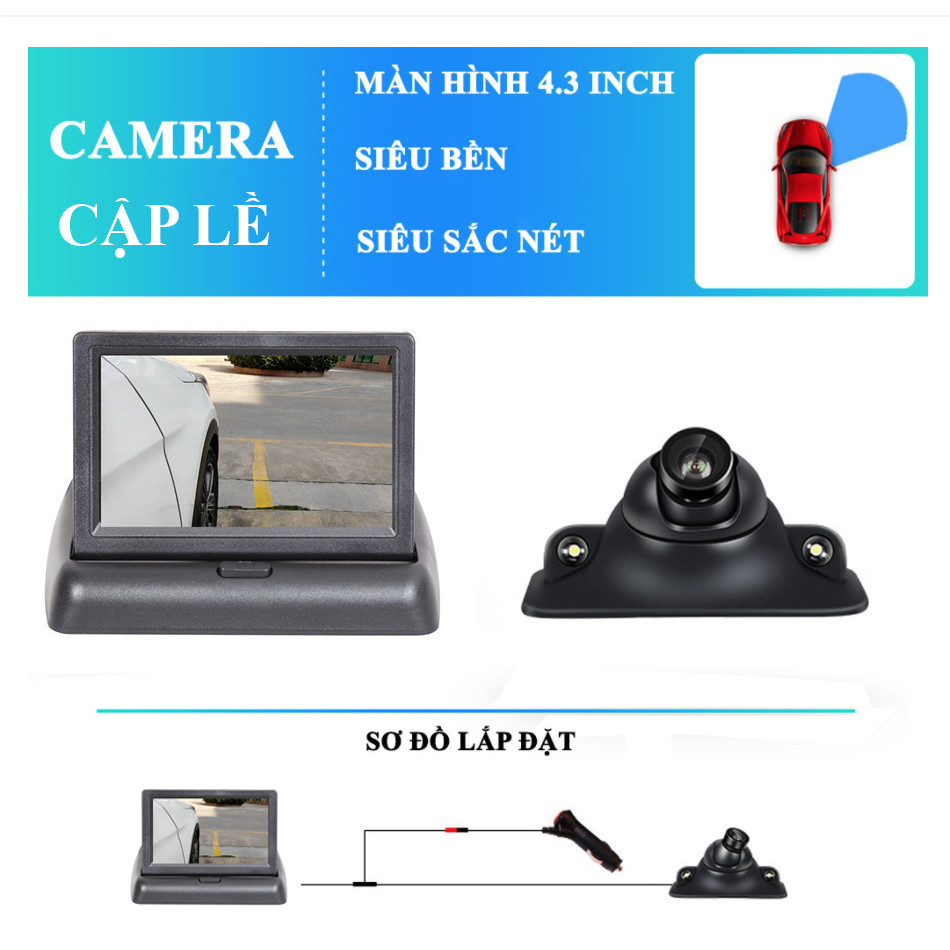 Camera 360 Ô Tô Xe Hơi Soi Lề Trái Hoặc Lề Phải Hạn Chế Va Chạm, BH 1 Năm - Labaha Shop