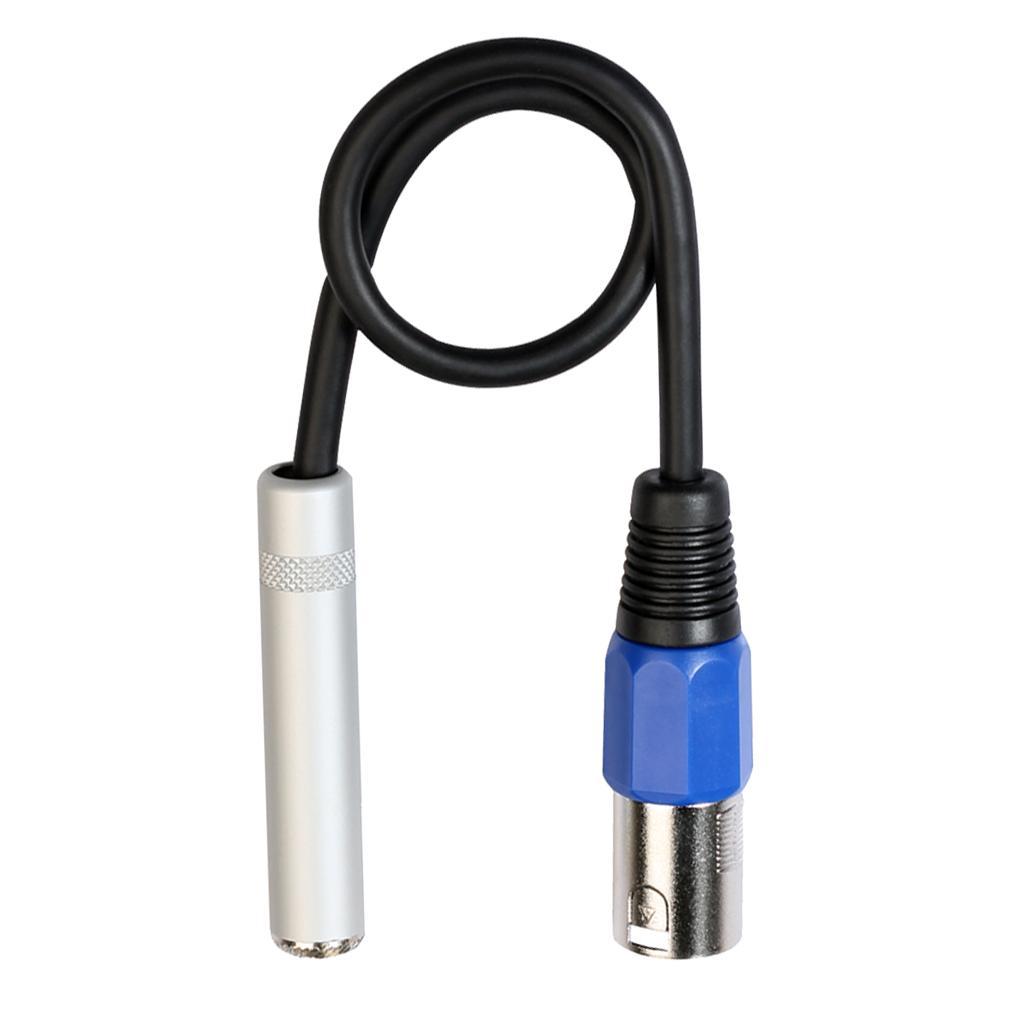 2x Balanced 3-Pin XLR Male to 6.35mm Female Stereo Audio Cable Mic Adapter