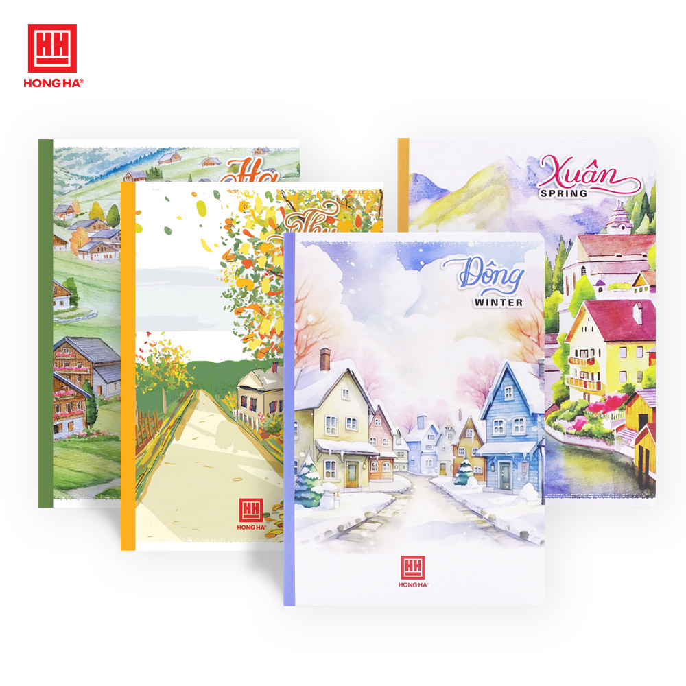 Vở kẻ ngang 72 trang Pupil Bốn Mùa Hồng Hà - 1004