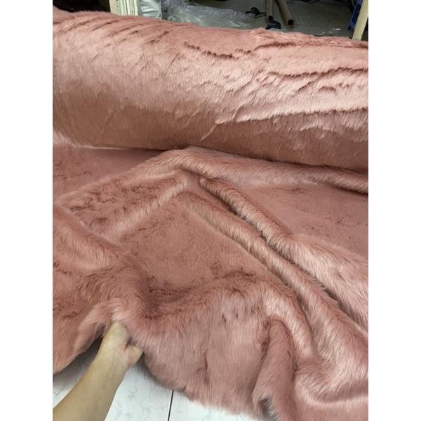 Thảm lông trải bàn - Thảm lông chụp ảnh sản phẩm - Màu hồng Pastel