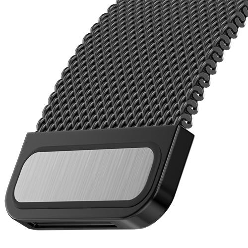 Dây đeo SwitchEasy Mesh Stainless Steel Màu Black For Apple Watch Series (1~8/ SE/Ultra) Hàng Chính Hãng