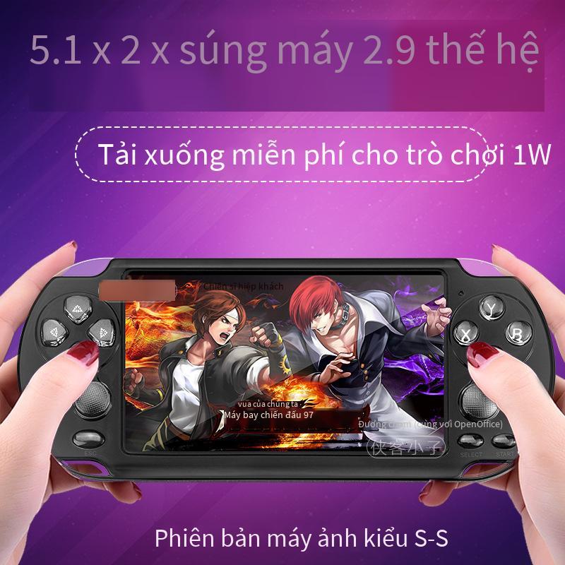Phong cách mới nhất phiên bản nâng cấp X9-S máy chơi game cầm tay PSP cầm tay 5.1 inch điều khiển từ xa đôi 8G arcade nhà máy sản xuất đồ chơi trẻ em