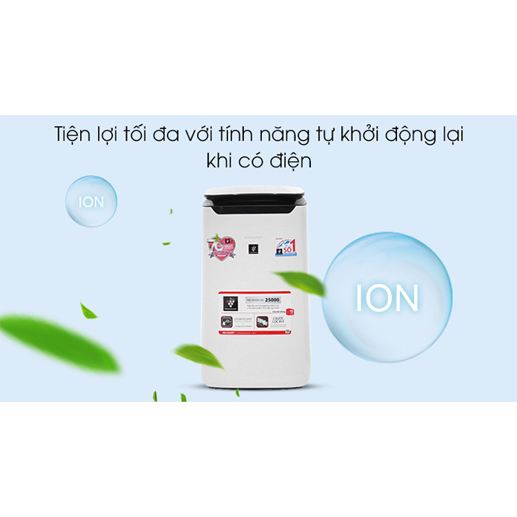 Máy lọc không khí Sharp FP-J60E-W - Hàng chính hãng