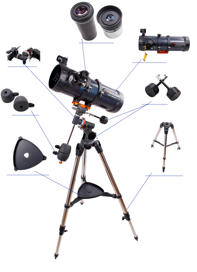 Kính thiên văn học Celestron D114EQ -HÀNG CHÍNH HÃNG