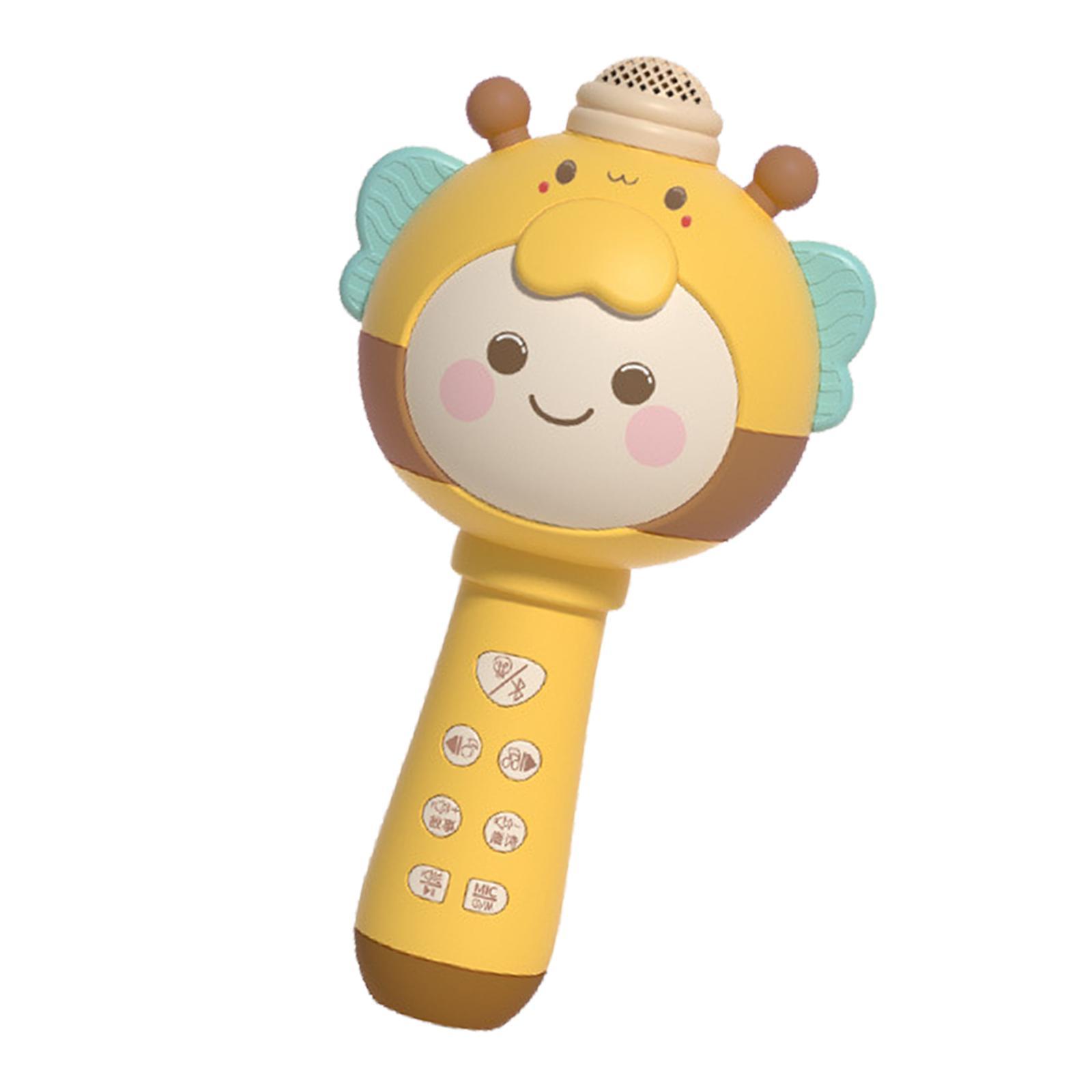 Cartoon Music Microphone with Light USB for Boys Birthday Gifts