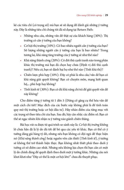 Sách Cẩm Nang CEO Khởi Nghiệp