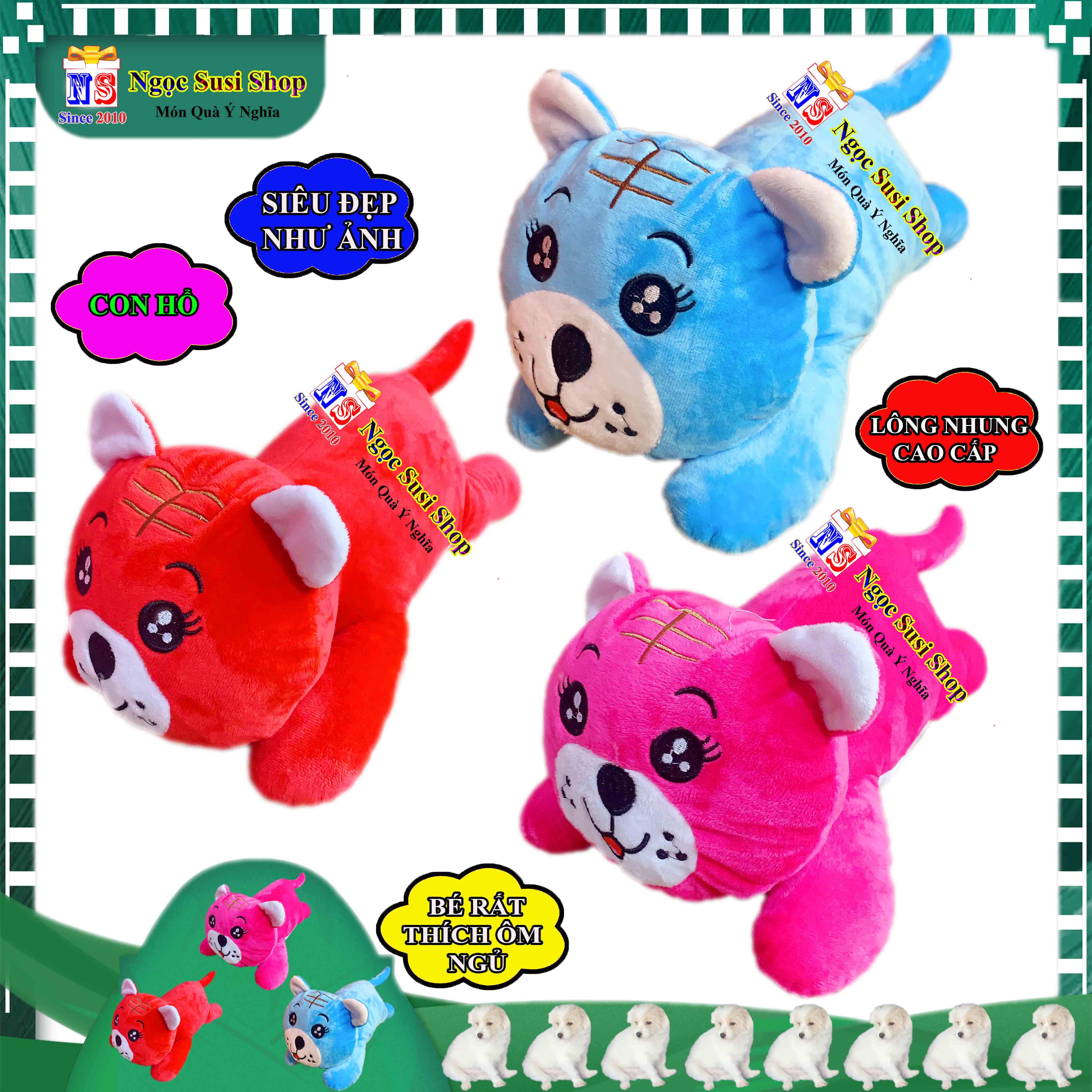 GẤU BÔNG CON CỌP CON HỔ CHO BÉ RẤT THÍCH SIÊU CƯNG - THÚ BÔNG HÌNH CON HỔ HÀNG ĐỘC - GIAO NGẪU NHIÊN MÀU