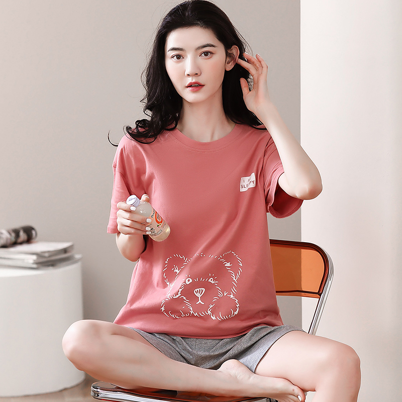 Đồ mặc nhà nữ quần đùi cotton cao cấp 8107