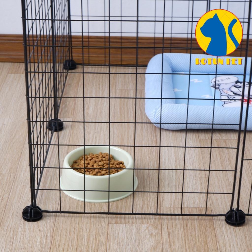 Bát ăn cho mèo chó thú cưng bằng nhựa dày cỡ vừa D15cm, D18cm