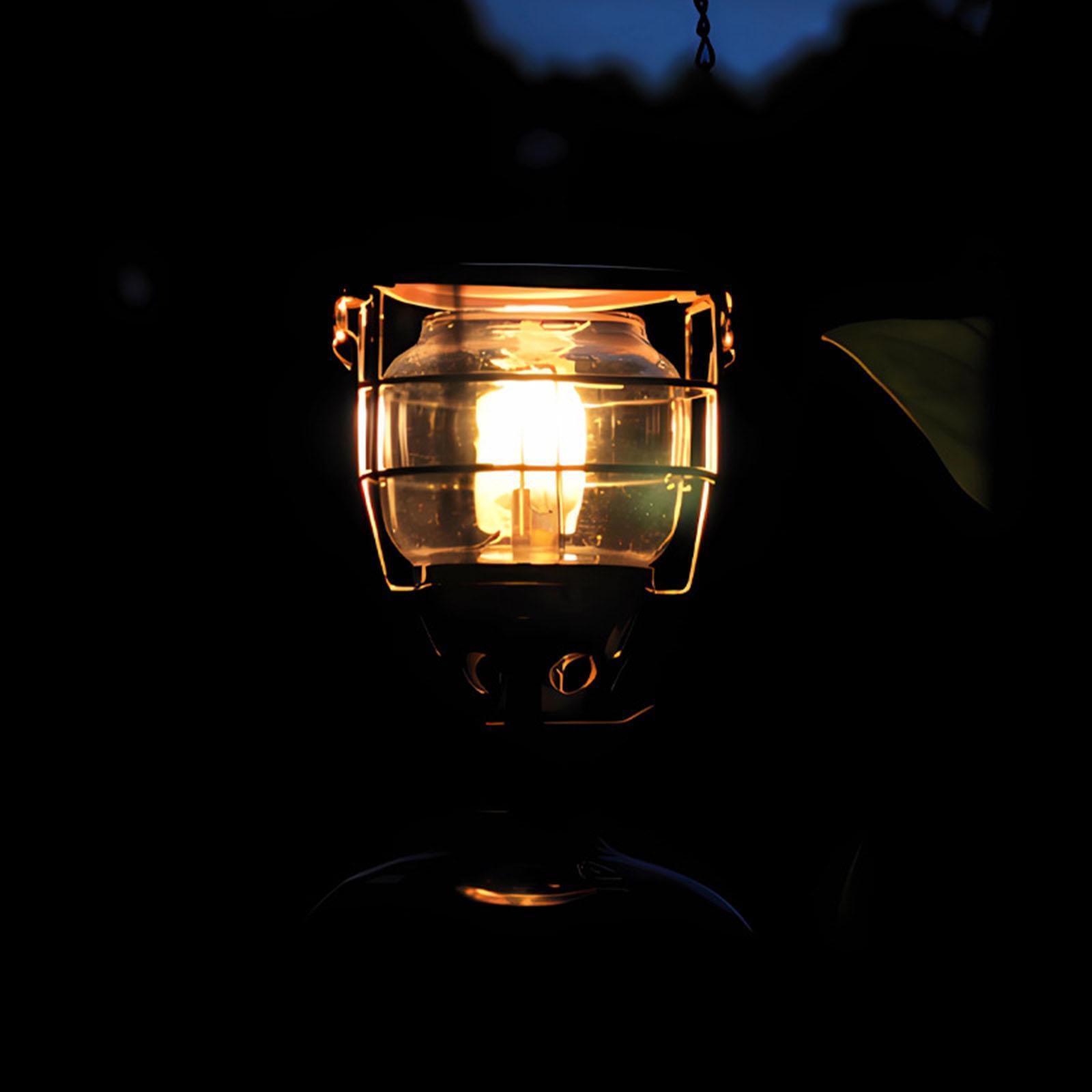 Gas Lantern Camping Lights Fuel Lamp Lighting Gear with Carry Case Outdoor Light Tent Lantern for Picnic Backpacking Travel Trekking