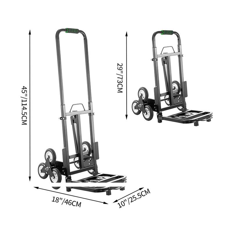 Xe kéo hàng di chuyển cầu thang có thanh chịu lực RickShaw 200kg