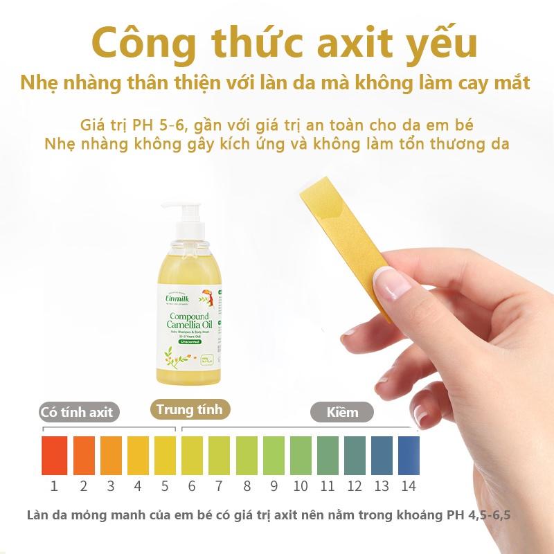 Dầu gội và sữa tắm dành cho trẻ em 2 trong 1 thương hiệu Einmilk