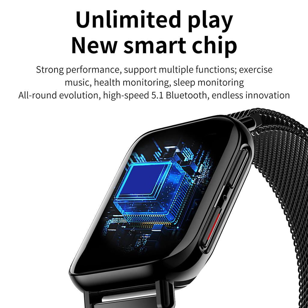 Bluetooth4.0 Smart Watch Heart Rate Sleep Monitor Full Touch