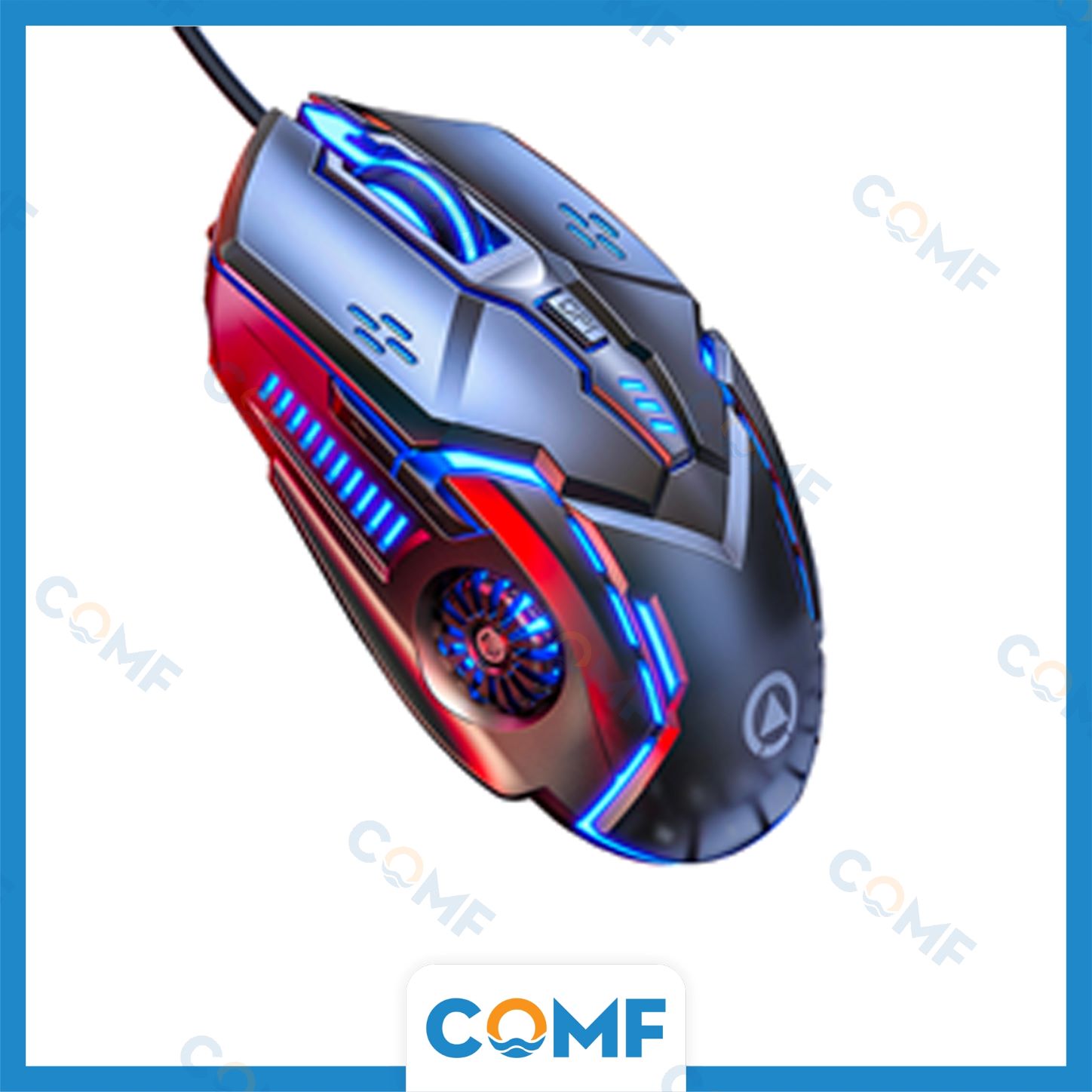 Chuột chơi game máy tính COMF G5 có dây phát sáng 7 màu 3200 DPI - Hàng chính hãng