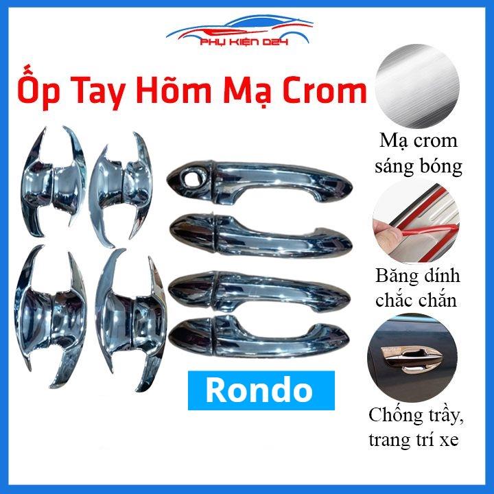 Ốp tay hõm mạ crom Rondo sáng bóng chống trầy bảo vệ cửa xe ô tô