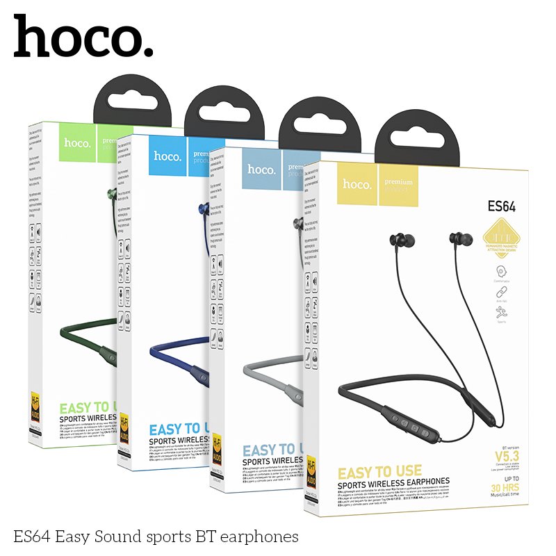 Tai Nghe Bluetooth Thể Thao Dành Cho Hoco Es64 Bluetooth 5.3 30Hrs Nghe Hay Easy To Use Hàng Chính Hãng