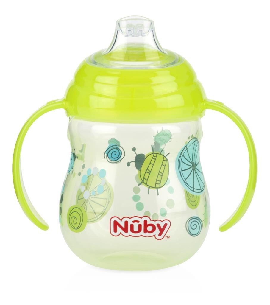 [ 10320-Nuby ] Bình uống nước 270ml, ống hút mỏ vịt làm bằng Silicone