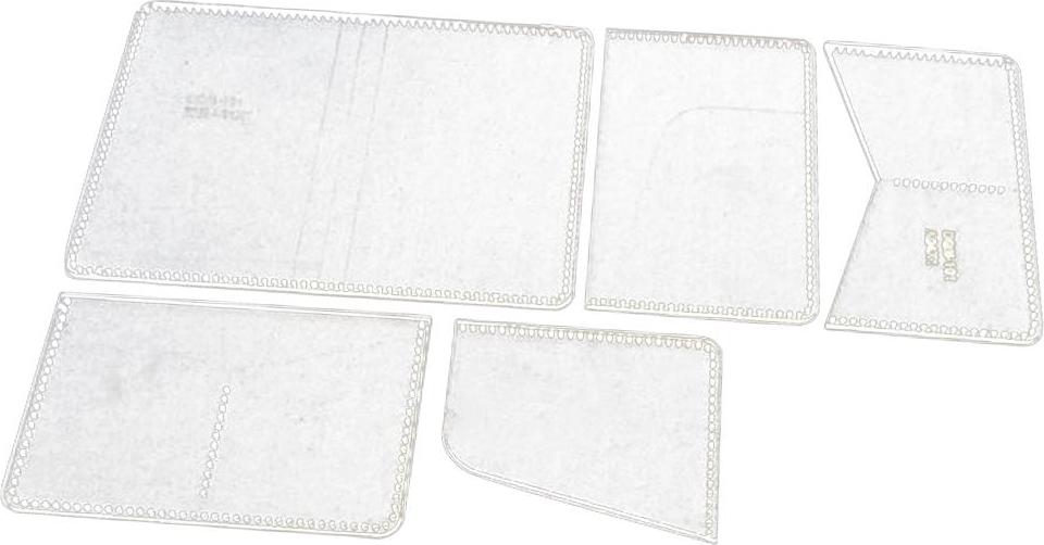 5 chiếc Thẻ Ốp Lưng Acrylic Da Hoa Văn Thủ Công Stencil Bản Mẫu TỰ LÀM