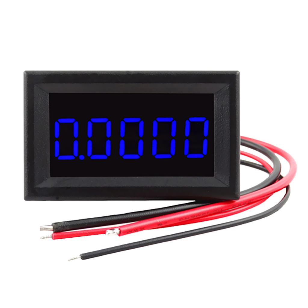 DC 3.5-30V Mini 5 Digit Digital Red LED Ammeter Current Meter Panel Car