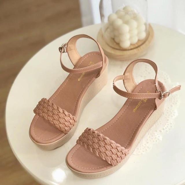 Dép xuồng quai tết dây