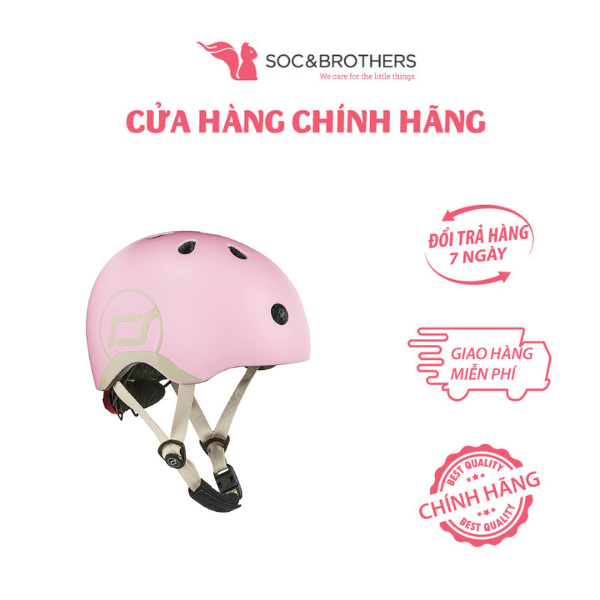 Mũ đội đầu cho bé Scoot and Ride màu Rose