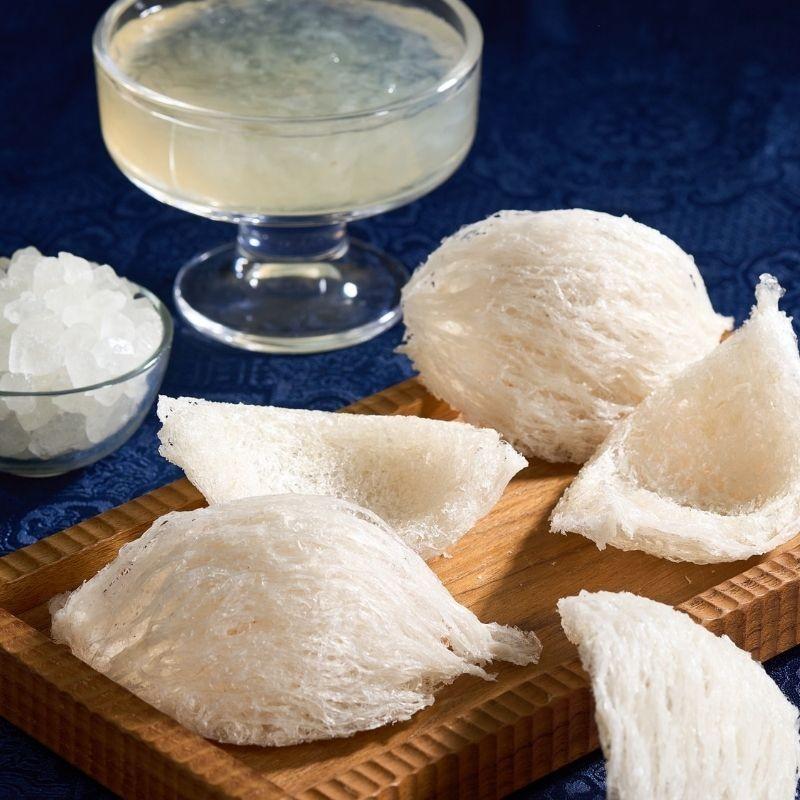 [CHÍNH HÃNG] Yến Sào Hoàng Kim - Hộp Quà Phúc Khang Hòa Vị (50g Tổ Yến Sạch Loại 1 &amp; 4 Hũ Yến Mix 2 Vị) - Quà Biếu Tặng Gia Đình, Người Thân