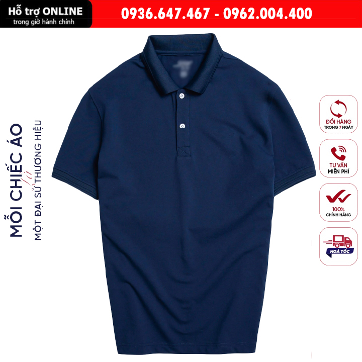 Áo thun nam POLO trơn vải cá sấu cotton cao cấp ngắn tay cực sang trọng